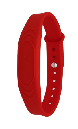 RFID браслет с чипом EM-Marin SEVEN R-63 красный Киев