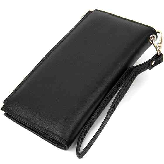 Классический кошелек-клатч Черный (ST Leather) Киев