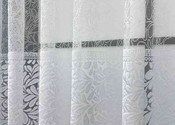 Тюль VR-Textil 2005т Жаккард Белый 400х120 см (42-1028) Киев