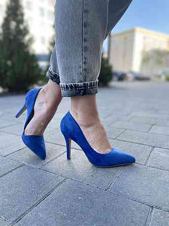 Seastar Туфлі жіночі SEASTAR C27 сині еко-замша каблук 9.5 см 36р. 37р. (1872) Коломыя
