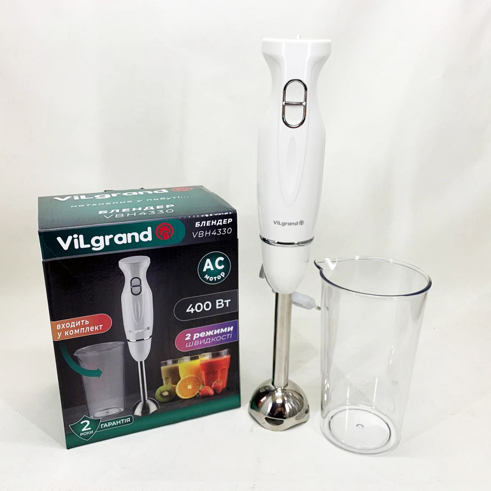 Кухонный электрический измельчитель-блендер ViLgrand VBH4330 400 Вт, Блендер классический BN-33 Львов - изображение 4