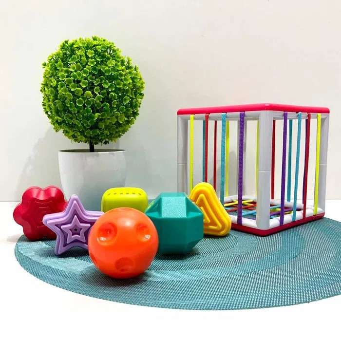 Сортер дитячий гумки на гранях 6 фігур-брязкальце (PLC488-PLC388) Чернигов - изображение 1