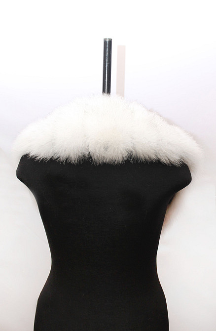 Комір жіночій з песца на підкладці Елегантність Вуаль Харків - фото 3