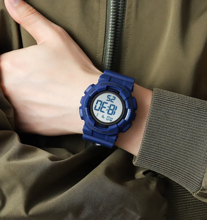 Чоловічий наручний спортивний годинник Skmei 2081 Синій з білим Вінниця