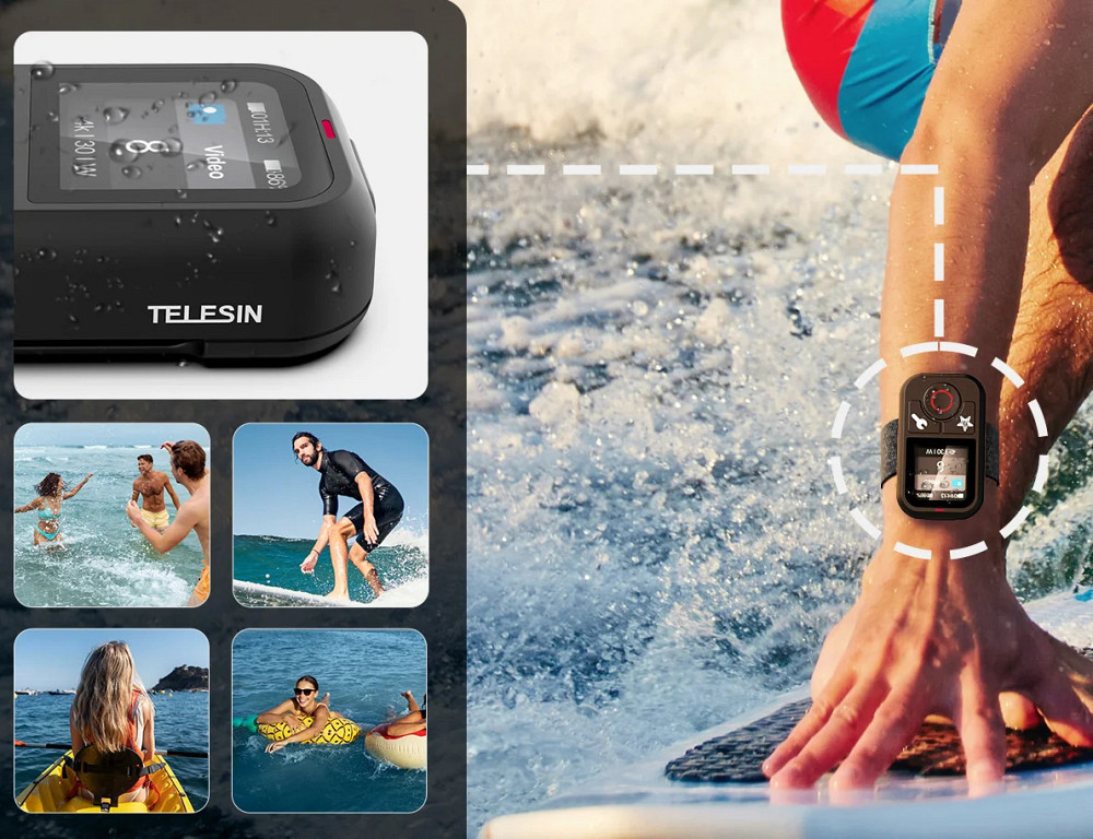 Пульт GoPro 13-8 60м Telesin S5-RMT-01-TGP Киев - изображение 3