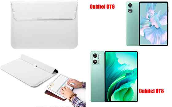Чохол-конверт VitoCase для Oukitel OT6, OT8, з функцією підставки для планшета Білий Київ
