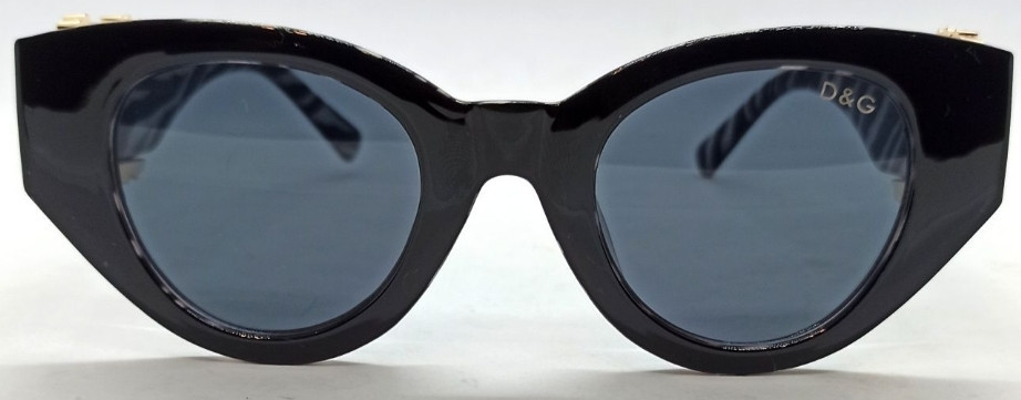 Брендові окуляри жіночі чорні, великі, із золотим лого на дужках. Київ - фото 7