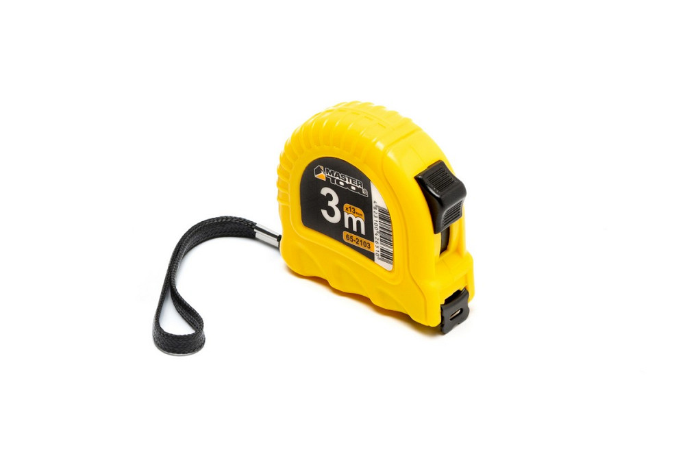 MASTERTOOL Рулетка MASTERTOOL 3 м×13 мм фіксатор полотна кнопка STOP протиковзний гачок 12 шт S Киев - изображение 9