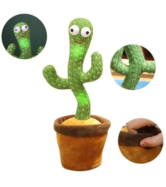 Интерактивный Танцующий кактус поющий Dancing Cactus  ART:7450 | Отличный  подарок для детей и взрослых Одесса - изображение 3