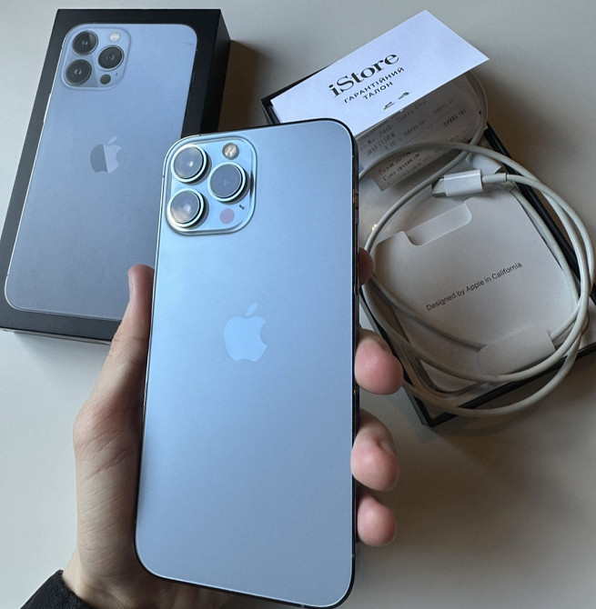 Айфон iPhone 13 Pro Max 256Gb. Sierra Blue Київ - фото 8