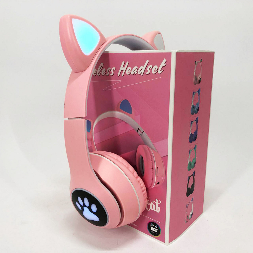 Наушники с кошачьими ушками с микрофоном Cat VZV 23M Наушники ушками и подсветкой cat IM-30 Львов - изображение 5