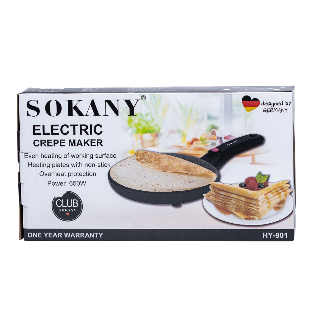 Млинниця електрична Sokany HY901 20 (см) біла Київ - фото 5