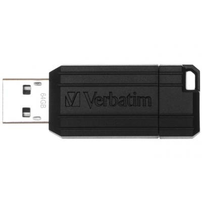 USB флеш накопитель Verbatim 64GB Store 'n' Go PinStripe Black USB 2.0 (49065) Винница - изображение 2