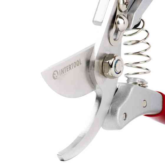 Секатор, професійний, 200 мм, лезо: SK5, різ: Ø 10 мм, алюмінієва рукоятка INTERTOOL FT-1014 Киев