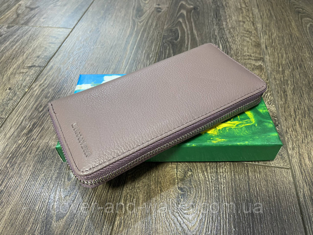 Женский пудровый кошелёк клатч на молнии из натуральной кожи Marco Coverna MC-7002-6 Киев - изображение 1