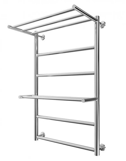 Полотенцесушитель водяной Mario INOX Анкона 770х530/500 с полкой Киев - изображение 1