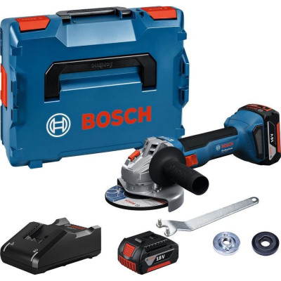 Шлифовальная машина Bosch GWS 18V-8 125мм, 18В, 2x5Ah, 0-11000об/мин, 1.7кг, кейс (0.601.9N9.003) Винница - изображение 1
