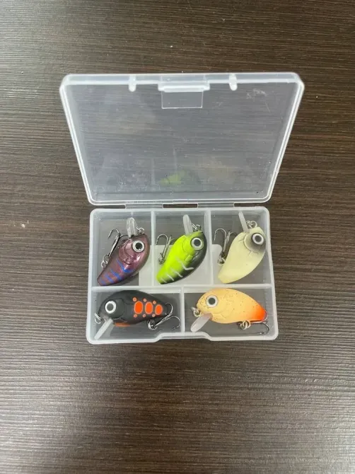 Воблеры кренки набор 5шт размер 2.8см вес 2г в коробке рыболовные приманки Киев - изображение 4