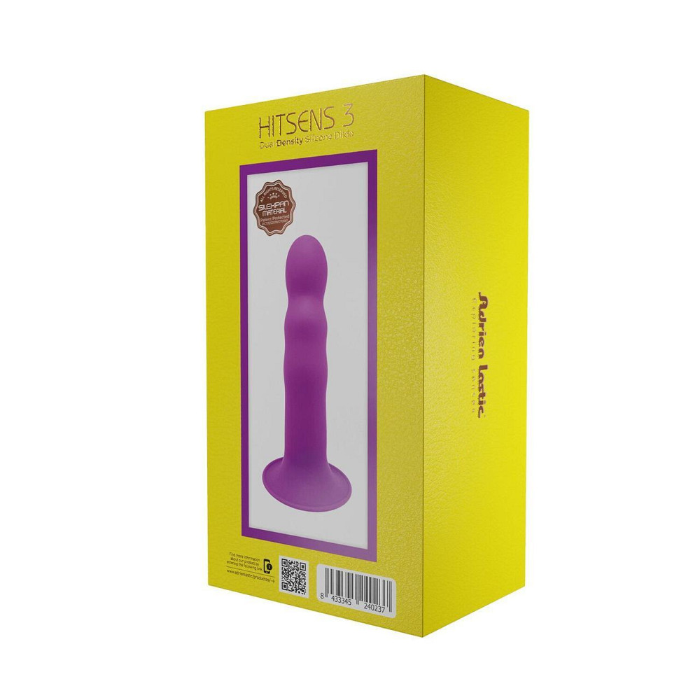 Дилдо з присоскою Adrien Lastic Hitsens 3 Purple, відмінно для страпона, діам. 4,1см, довжина 18,2см Sex Aura Київ - фото 7