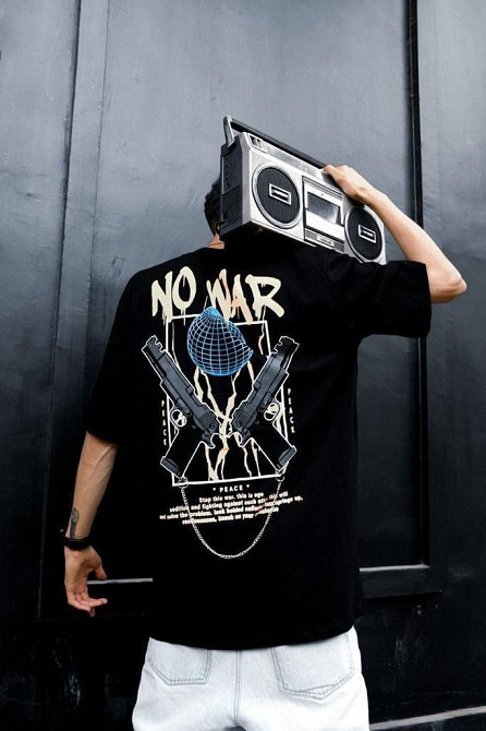 Футболка чоловіча с принтом  48 Чорний 2664093680 Дніпро - фото 1