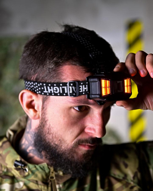 Налобний ліхтарик HC 617 COB сенсор червоне світло ПП8147 Одеса - фото 1