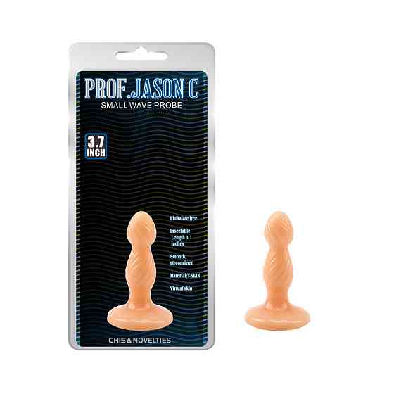 Пробка анальная рельефная Chisa Prof.Jason C, бежевая, S Sex Aura Киев