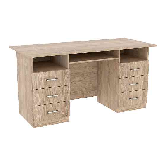 Стол офисный ОСП-4, Дуб Сонома, 1500/600/760 Львов