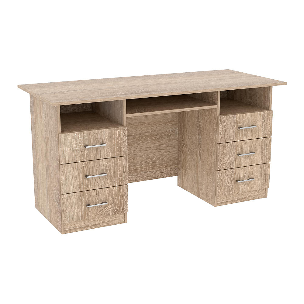 Стол офисный ОСП-4, Дуб Сонома, 1500/600/760 Львов - изображение 1