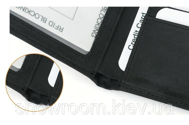 Чоловіче шкіряне портмоне Wild Collection (2121) Київ - фото 3