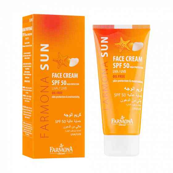 Сонцезахисний знежирений крем Farmona Sun для обличчя SPF 50 50 мл 5900117000717 Винница