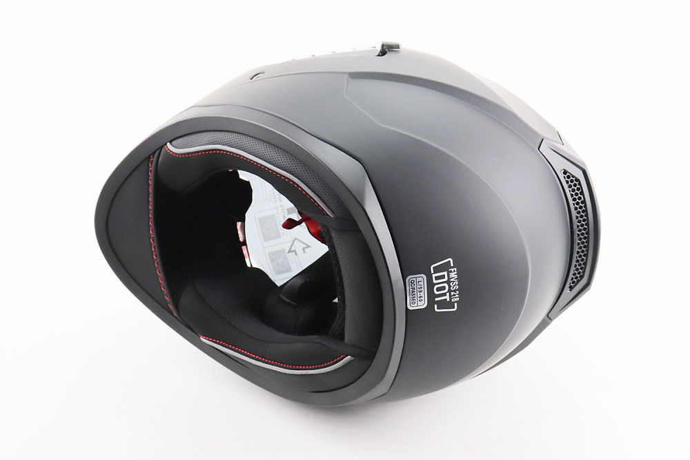 Шолом інтеграл, закритий (сертифікація DOT)+відкидні окуляри BLD-M67 L (59-60см), ЧОРНИЙ матовий Киев - изображение 2