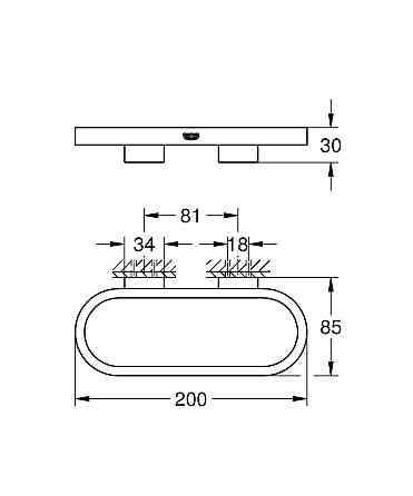 Полотенцедержатель Grohe Selection (41035000) Киев