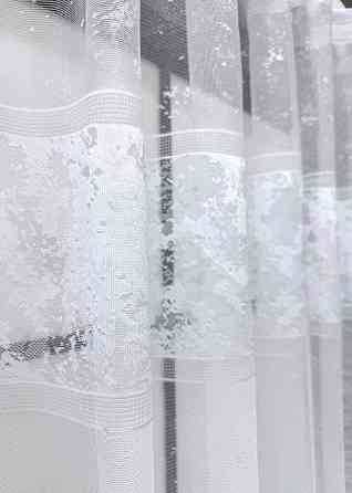 Тюль жаккард VR-Textil № 1604т Арка на кухню цвет белый 500х160 см (53-0021) Киев