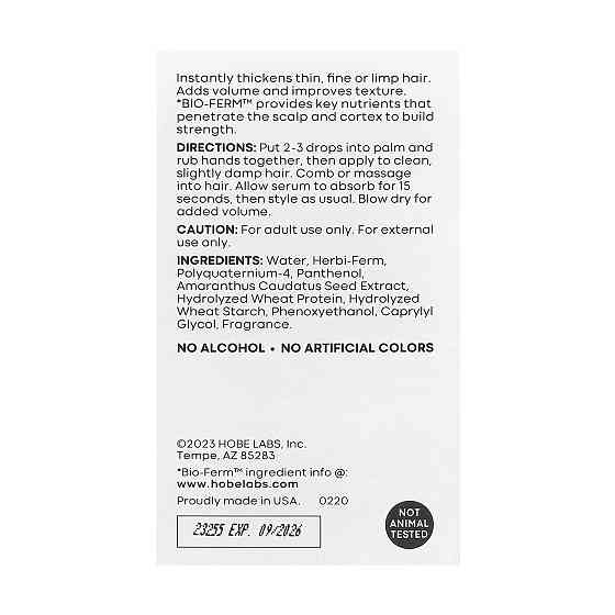 Сыворотка от выпадения волос Hobe Labs Hair Thickening Serum 59 ml Киев