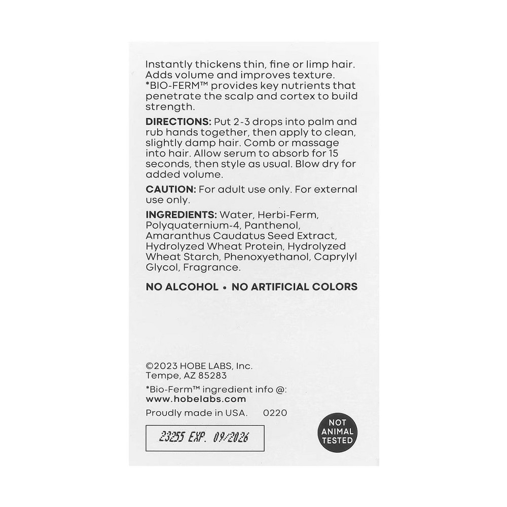 Сыворотка от выпадения волос Hobe Labs Hair Thickening Serum 59 ml Киев - изображение 3