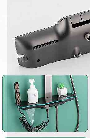 Душевая система с тропическим душем и автоматической термостатической душевой системой Gun Grey (390154391) Киев