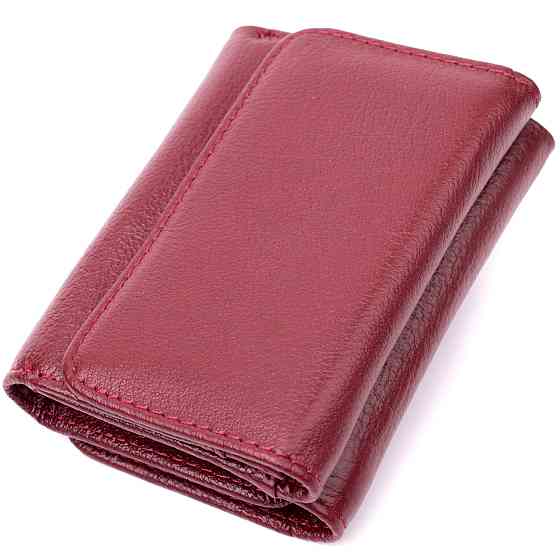 Жіночий гаманець горизонтального типу з натуральної шкіри ST Leather 19479 Бордовий Київ