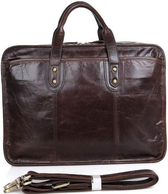 Сумка з натуральної шкіри Коричнева (Vintage) Київ - фото 16