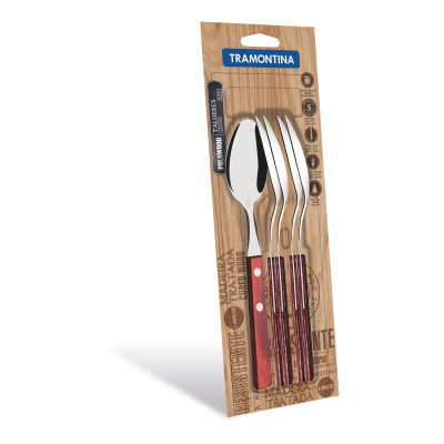 Столова ложка Tramontina Polywood 6 шт Червоне дерево (21103/670) Вінниця - фото 2