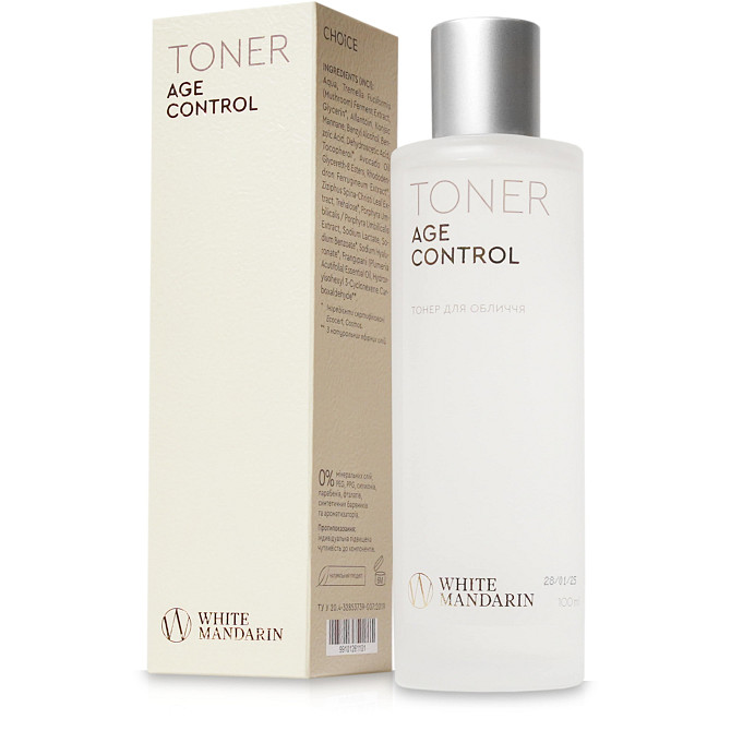 Омолоджуючий тонер для обличчя Age control White Mandarin 100 мл Вінниця - фото 1