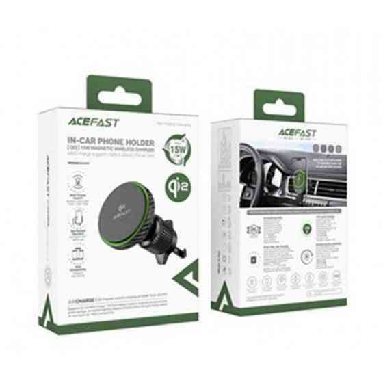 Автотримач для телефона з БЗП ACEFAST D33 Qi2 magnetic wireless charging car holder for air vent Black Одеса