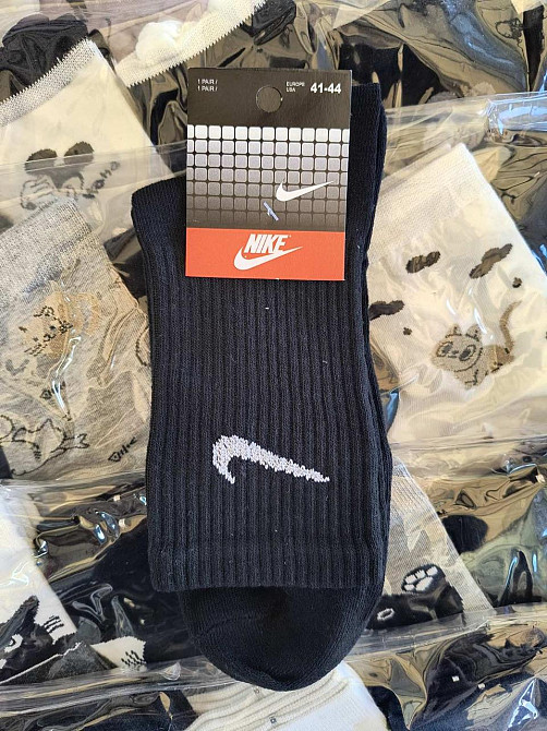 Набор черных мужских хлопковых носков 12 штук Nike socks 39-41 Киев - изображение 2