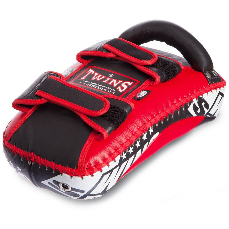 Пады для тайского бокса Тай-пэды TWINS FKPL10-43-L размер 37х20х10 см красный Киев - изображение 4