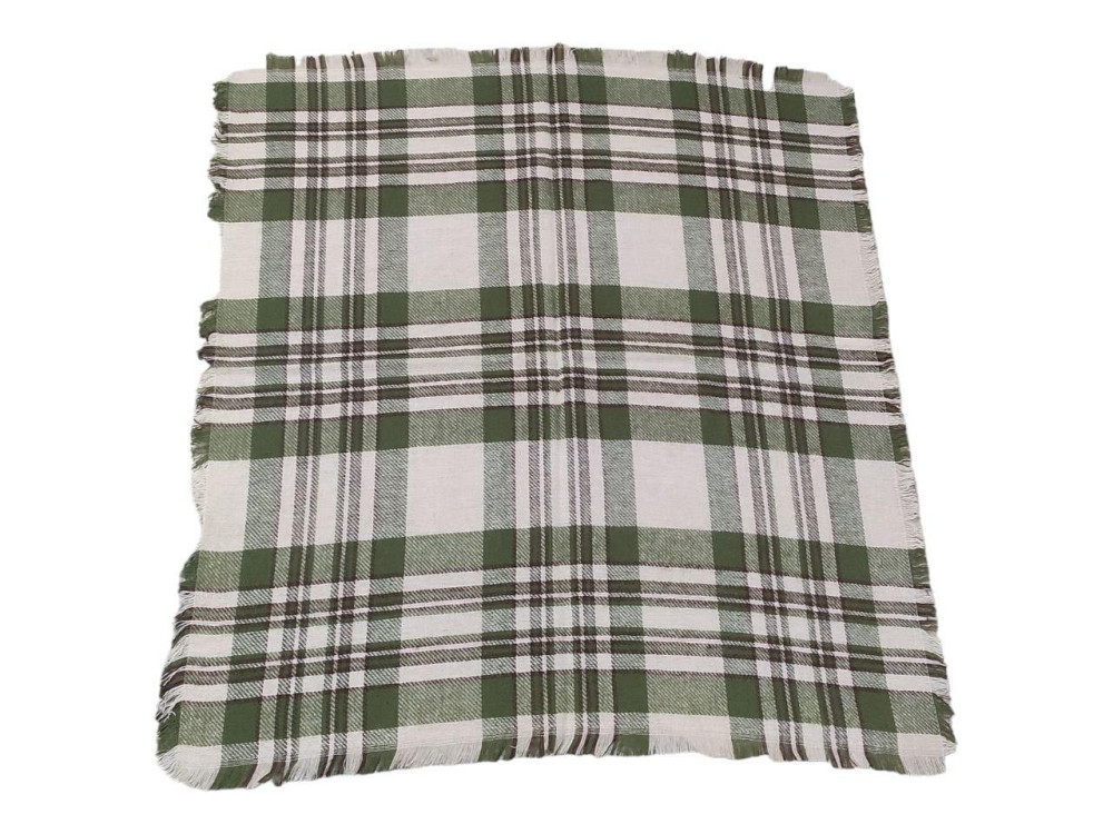 Хустка напіввовняна 85х85 зелений Київ - фото 1