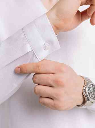 Чоловіча сорочка біла з довгим рукавом Pobedov Horizon Київ