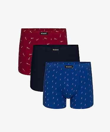 Трусы мужские шорты Atlantic 3MH-156 Бордовый, XL Киев