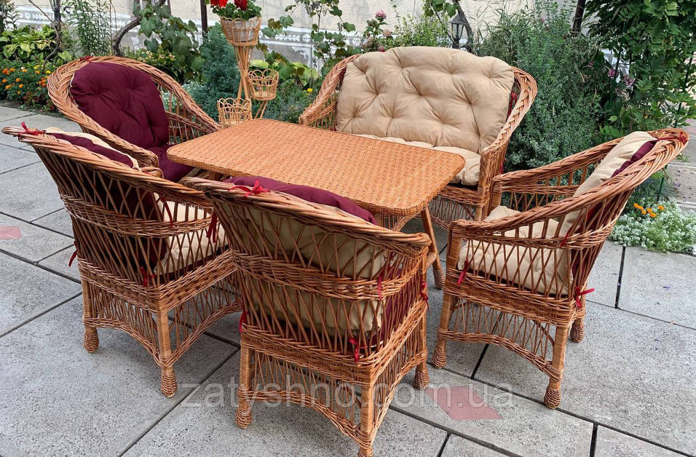 Меблі плетені, великий комплект Київ - фото 2