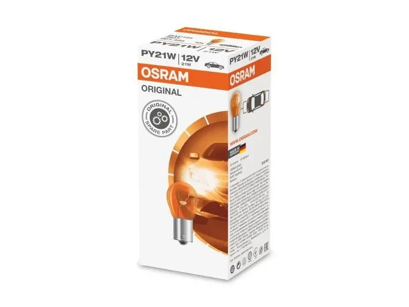 Osram Original 7507 – лампа накаливания PY21W 12V 21W для автомобильных указателей поворота Ковель - изображение 1
