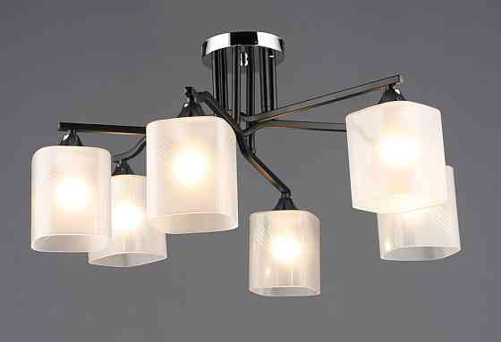 Люстра на шість плафонів A4456/6 (Чорний+Хром) Коломия