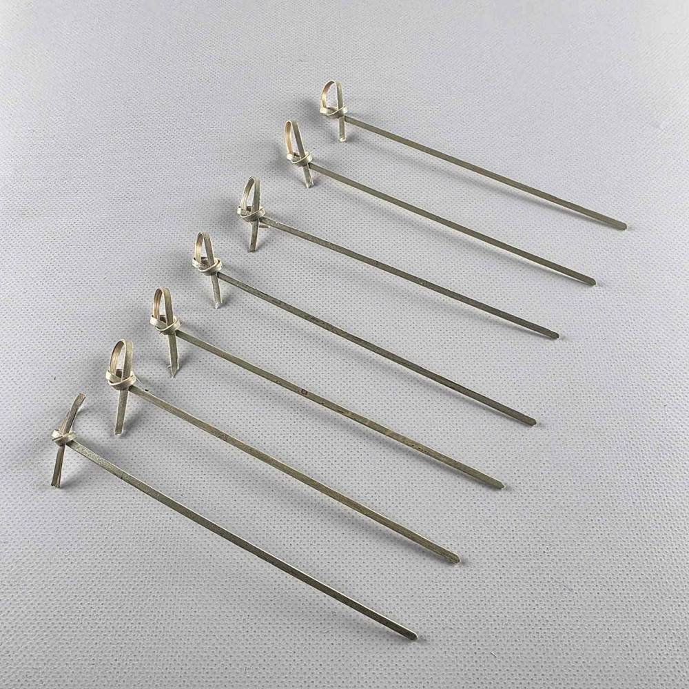 Бамбуковые деревянные шпажки с узелком 15см,100 шт (1 пачка) Харьков - изображение 1